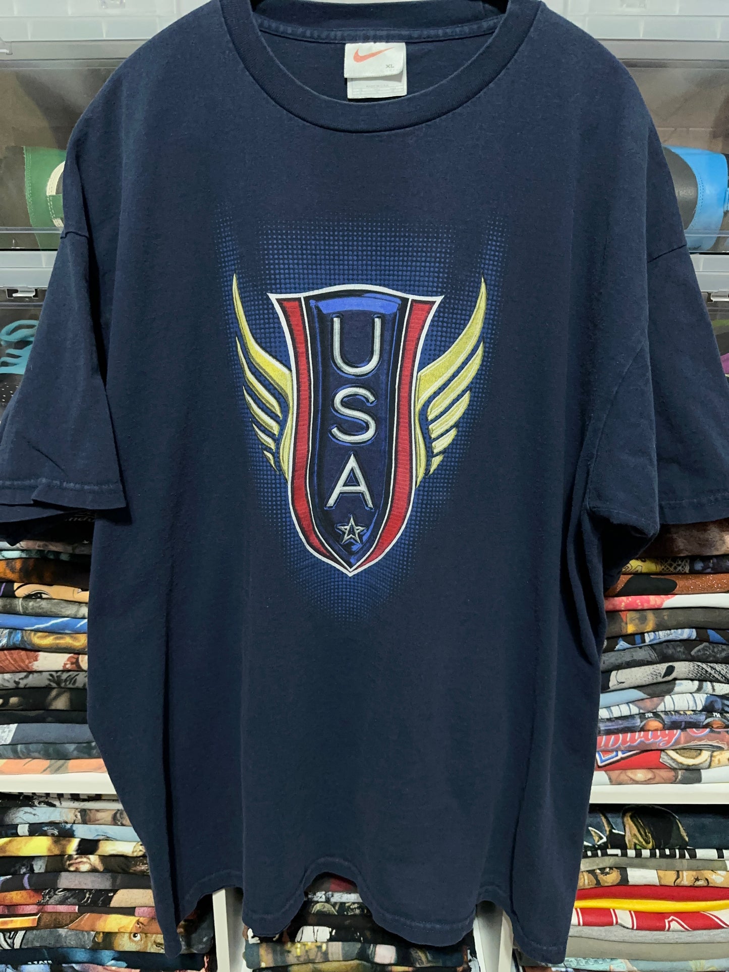 Vintage Nike Team USA Big Wing Logo Graphic Tee XL