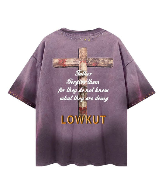 LOWKUT TEARS OF GOD RHINESTONE TEE