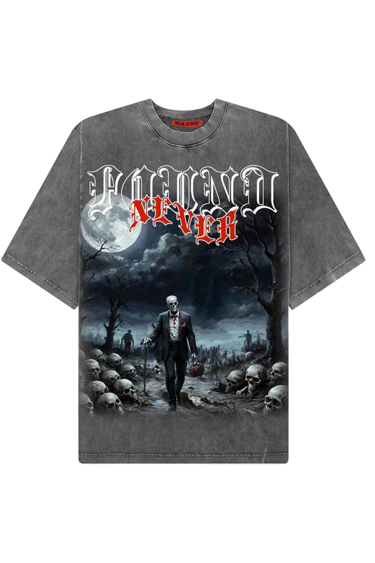 Never Found Garment Dye Tee Vintage Gray