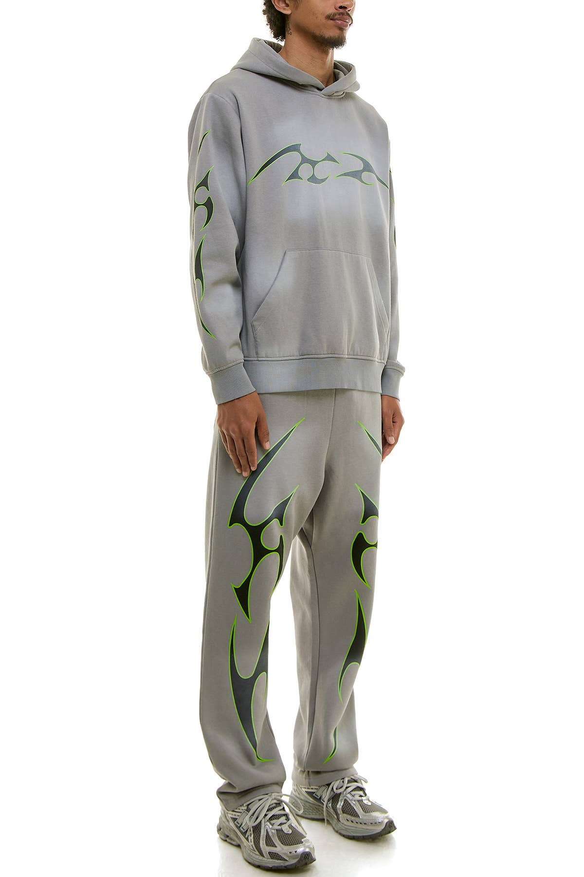 KDNK TRIBAL LOGO HOODIE AND SWEATPANTS SET