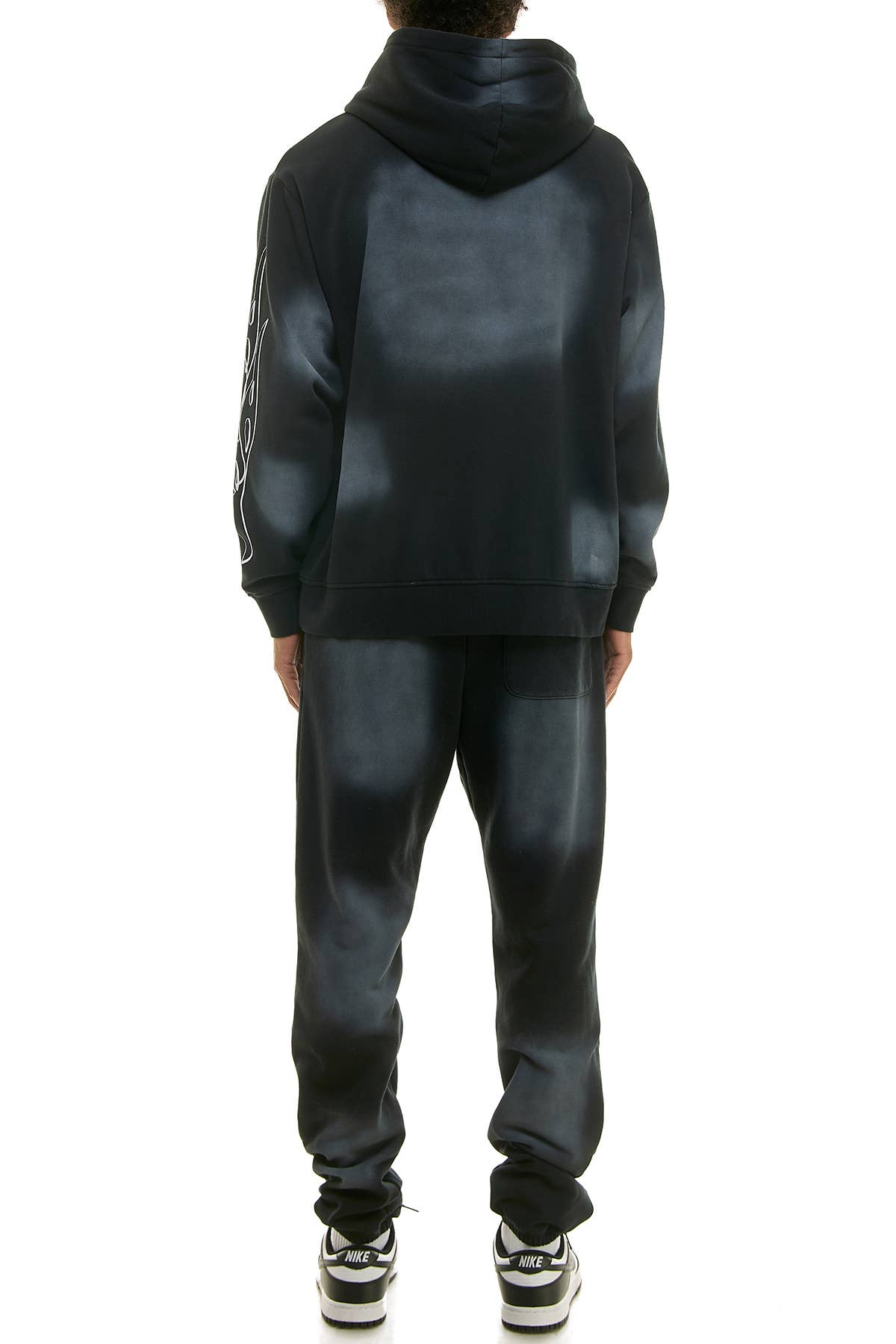 KDNK FLAME LOGO HOODIE AND JOGGER SWEATPANTS SET