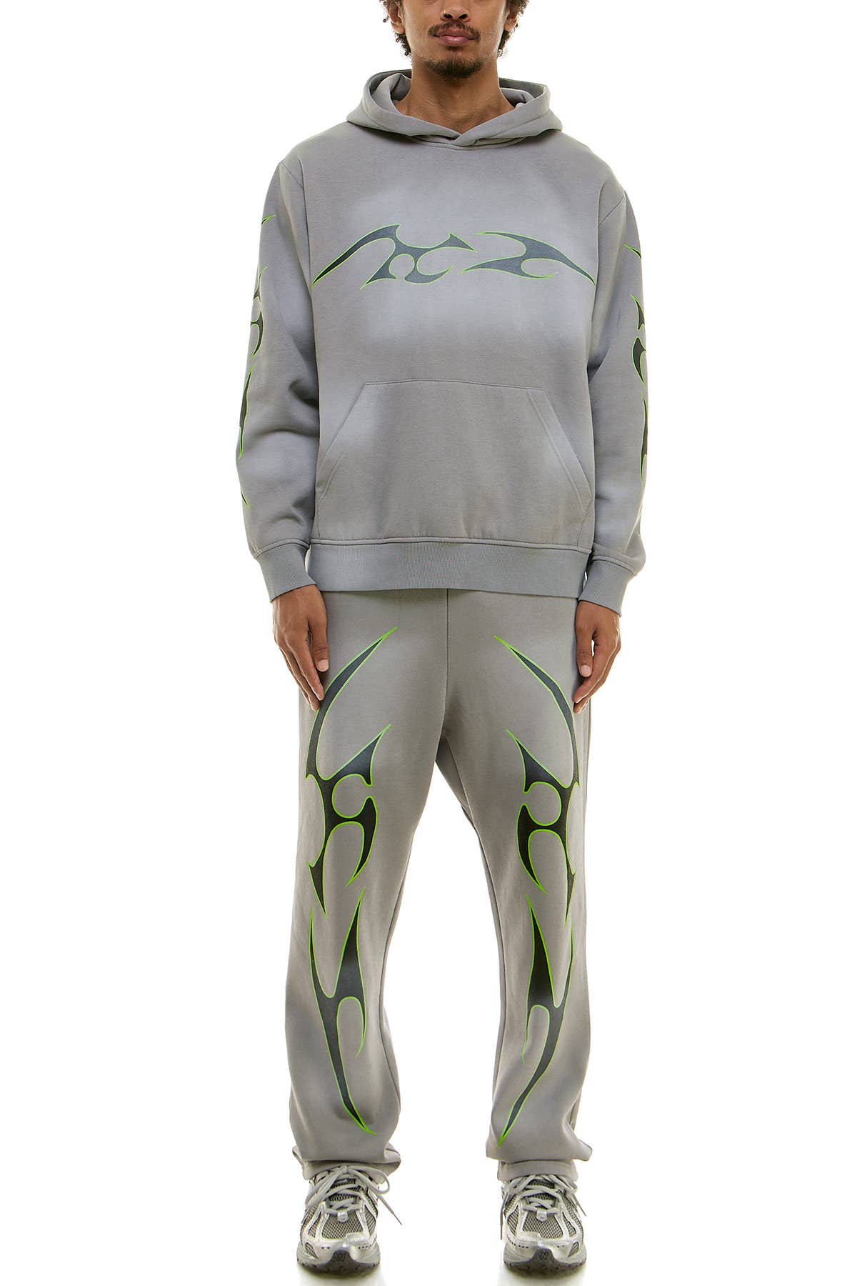 KDNK TRIBAL LOGO HOODIE AND SWEATPANTS SET